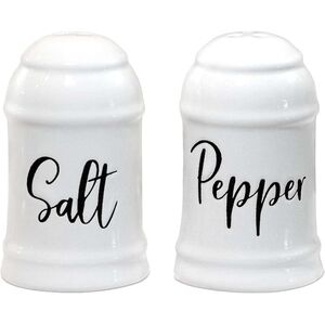 Classic White Salt and Pepper Shaker Set
